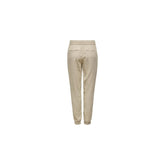 Only Beige Viscose Casual Pants